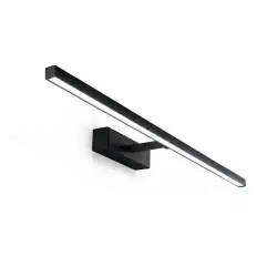 Applique Moderna Riga Metallo Nero Acrilico Led 16W 3000K