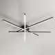 Plafoniera Moderna Syncro Alluminio Nero Led 58W Dimmerabile Ip20