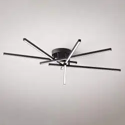 Plafoniera Moderna Syncro Alluminio Nero Led 70W Dimmerabile Ip20