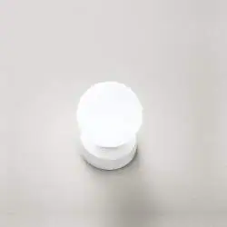 Lampada Da Scrivania Contemporanea Maga Metallo Bianco Vetro 1 Luce G9