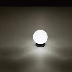 Lampada Da Scrivania Contemporanea Maga Metallo Nero Vetro 1 Luce E14