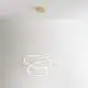 Sospensione Moderna Spira Metallo Oro Led 96W Dimmerabile Ip20