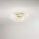 Plafoniera Moderna Spira Metallo Oro Led 63W Dimmerabile Ip20