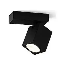 Spot Contemporaneo Oddy Alluminio Nero 1 Luce Gu10