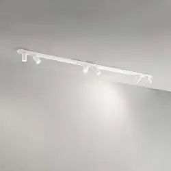 Plafoniera Moderna Oddy Metallo Bianco 6 Luci Orientabili Gu10 Ip20