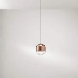 Vetro Borosilicato Contemporaneo Hunter Rame Specchiato D14