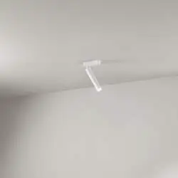 Spot Moderno Bambù Metallo Bianco Led 10W 3000K