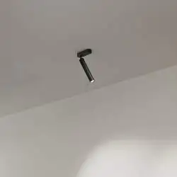 Spot Contemporaneo Bambù Metallo Nero Led 10W 3000K