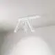 Spot Moderno Bambù Metallo Bianco 3 Luci Led 10W 3000K