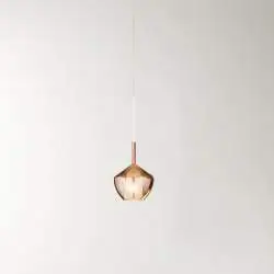 Vetro Borosilicato Contemporaneo Rain Rame Specchiato D22,5 Senza Rosone