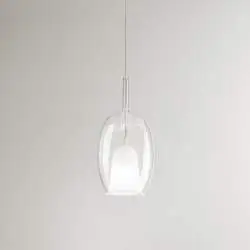 Vetro Borosilicato Contemporaneo Rain Trasparente D17 Senza Rosone