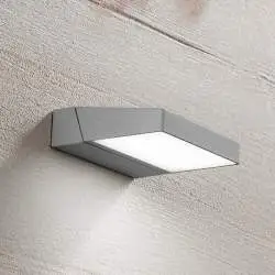 Applique Esterno Moderna Giro Alluminio Grigio Cemento Led 14W 3000K Ip54