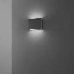 Applique Moderna Pocket Alluminio Antracite Led 7W Dimmerabile Ip65