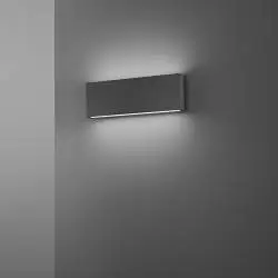 Applique Moderna Pocket Alluminio Antracite Led 24W Dimmerabile Ip65