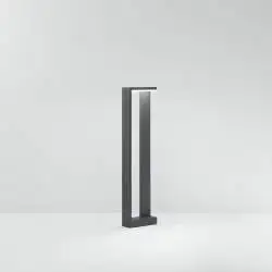 Paletto Esterno Moderno Quad Alluminio Antracite Led 10W 3000K Ip65