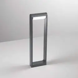 Paletto Esterno Moderno Orienta Alluminio Antracite Led 12W 3000K Ip65