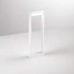 Paletto Esterno Moderno Orienta Alluminio Bianco Led 12W 3000K Ip65