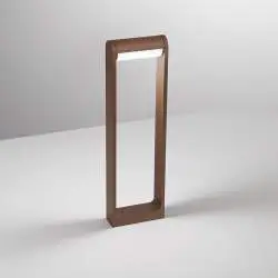 Paletto Esterno Moderno Orienta Alluminio Corten Led 12W 3000K Ip65