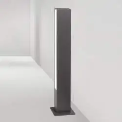 Paletto Moderno Pole Alluminio Antracite Led 11W 3000K Ip65