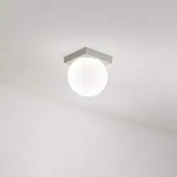 Plafoniera Moderna Dot Metallo Grigio Titanio Led 8W Ip40