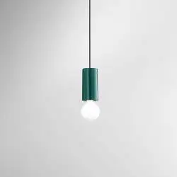 Sospensione Minimal Idea Ceramica Verde Lucido 1 Luce E27 Ip20
