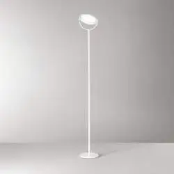 Piantana Moderna Plato Metallo Bianco Led 30W Dimmerabile Ip20