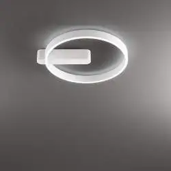 Plafoniera Moderna Off Metallo Bianco Led 52W Dimmerabile Ip20