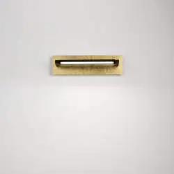 Applique Moderna Foglia Metallo Foglia Oro Led 12W Ip20