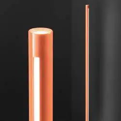 Piantana Moderna Ray Metallo Arancione Led 25W Dimmerabile Ip20