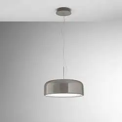 Sospensione Moderna Velia Metallo Grigio Led 40W Dimmerabile Ip20