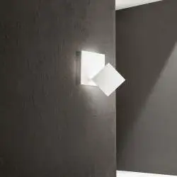 Applique Moderna Post Metallo Bianco Led 35W 3000K Ip20