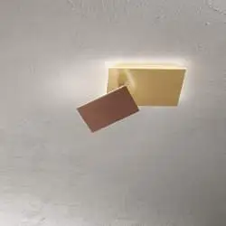 Applique Moderna Post Metallo Oro Marrone Led 35W 3000K Ip20