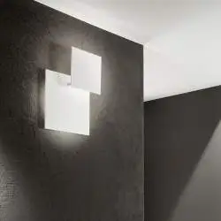 Applique Moderna Post Metallo Bianco Led 48W 3000K Ip20