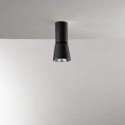 Plafoniera Moderna Kone Metallo Nero Led 10W 3000K Ip20