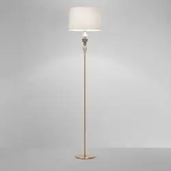 Piantana Contemporanea Abaco Metallo Orrone Spazzolato Tessuto 1 Luce E27