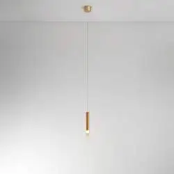 Sospensione Moderna Poule Metallo Vetro Ambra Led 8W Dimmetabile Ip20