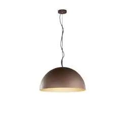 Sospensione Contemporanea Steel Metallo Marrone 1 Luce E27 Ip20 D60