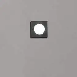 Plafoniera Moderna Bottone Metallo Nero Opaco 1 Luce Gx53 Ip20