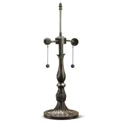 Lampada Da Tavolo Classica 2 Luci Zama Collezione Butterfly per Arredamento Elegante