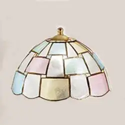 Paralume Madreperla Decorato Multicolor D. 23Cm