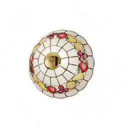 Plafoniera Tiffany Madreperla Madreperla Multicolor 2 Luci E27