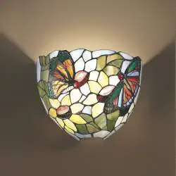 Applique Tiffany Vetro Multicolor Fantasia 1 Luce E27