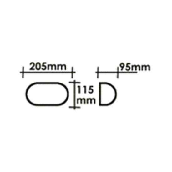 Plafoniera Esterno Contemporanea Quinn Pc Bianco 1 Luce E27 Ip44 RL116PLBI