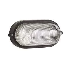 Plafoniera Esterno Contemporanea Quinn Pc Nero 1 Luce E27 Ip44