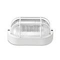 Plafoniera Esterno Contemporanea Quinn Pc Bianco Griglia 1 Luce E27 Ip44 RL116PL1BI
