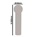 Paletto Esterno Moderno Brooklyn Alluminio Nero Bianco 1 Luce E27 Ip44 RL101LP