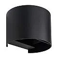 Applique Esterno Moderna Finn Alluminio Nero 1 Luce G9 Ip54 RL105APNE