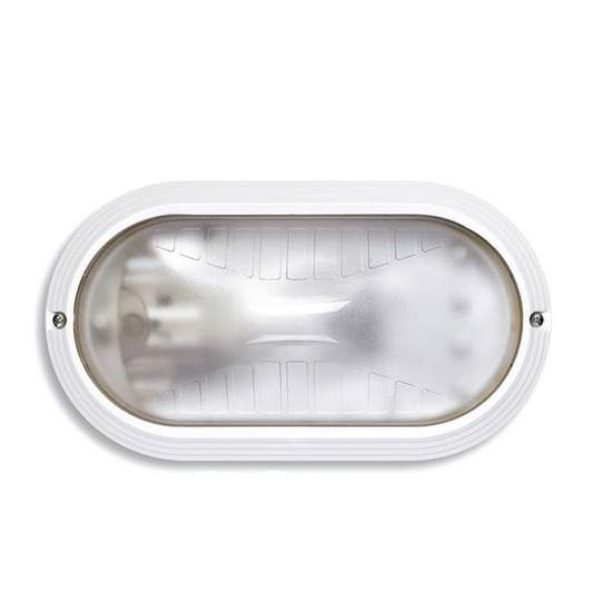 Plafoniera Esterno Contemporanea Owen Pc Bianco 1 Luce E27 Ip44 RL114PLBI