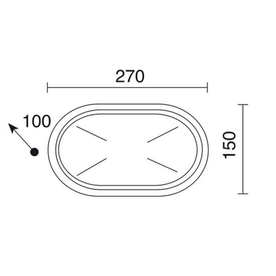 Plafoniera Esterno Contemporanea Owen Pc Bianco 1 Luce E27 Ip44 RL114PLBI
