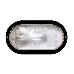 Plafoniera Esterno Contemporanea Owen Pc Nero 1 Luce E27 Ip44